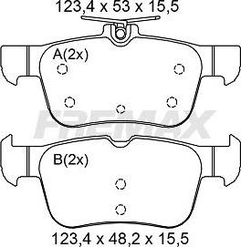 FREMAX FBP-0002 - Гальмівні колодки, дискові гальма autozip.com.ua