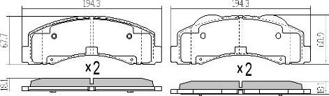 FREMAX FBP-0089 - Гальмівні колодки, дискові гальма autozip.com.ua