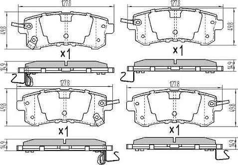 FREMAX FBP-0084 - Гальмівні колодки, дискові гальма autozip.com.ua