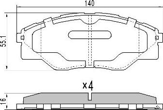 FREMAX FBP-0083 - Гальмівні колодки, дискові гальма autozip.com.ua