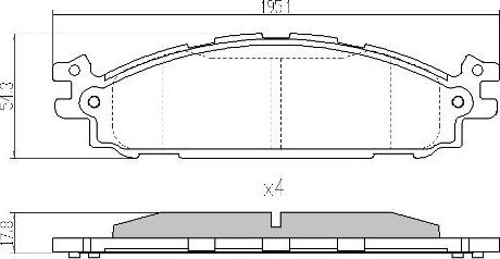 FTE 9001849 - Гальмівні колодки, дискові гальма autozip.com.ua