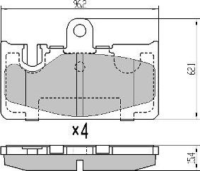 FREMAX FBP-0074 - Гальмівні колодки, дискові гальма autozip.com.ua