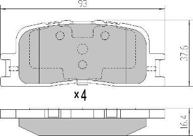 FREMAX FBP-0073 - Гальмівні колодки, дискові гальма autozip.com.ua