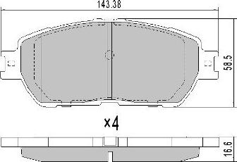 FREMAX FBP-0072 - Гальмівні колодки, дискові гальма autozip.com.ua