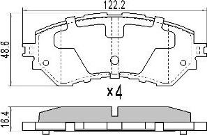 FREMAX FBP-0077 - Гальмівні колодки, дискові гальма autozip.com.ua