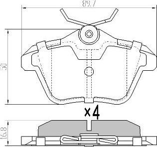 FREMAX FBP-0894 - Гальмівні колодки, дискові гальма autozip.com.ua