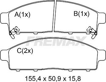 FREMAX FBP-0859 - Гальмівні колодки, дискові гальма autozip.com.ua