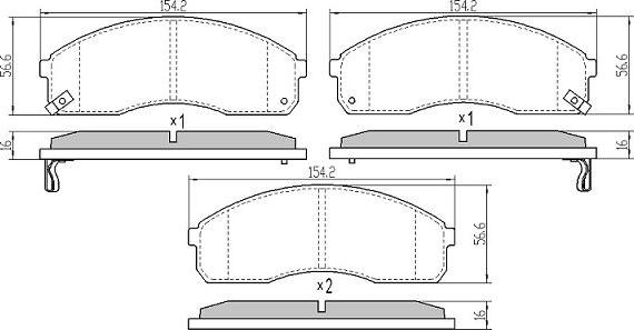 FREMAX FBP-0858 - Гальмівні колодки, дискові гальма autozip.com.ua