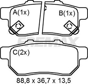 FREMAX FBP-0833 - Гальмівні колодки, дискові гальма autozip.com.ua