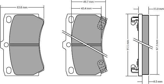 FREMAX FBP-0300 - Гальмівні колодки, дискові гальма autozip.com.ua