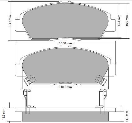 FREMAX FBP-0302 - Гальмівні колодки, дискові гальма autozip.com.ua