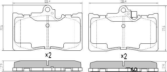 FREMAX FBP-0332 - Гальмівні колодки, дискові гальма autozip.com.ua