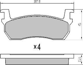 FREMAX FBP-0298 - Гальмівні колодки, дискові гальма autozip.com.ua