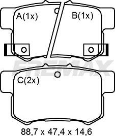 FREMAX FBP-0297 - Гальмівні колодки, дискові гальма autozip.com.ua