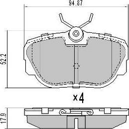 FREMAX FBP-0746 - Гальмівні колодки, дискові гальма autozip.com.ua