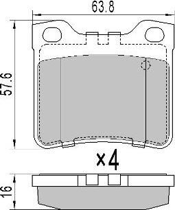 FREMAX FBP-0742 - Гальмівні колодки, дискові гальма autozip.com.ua