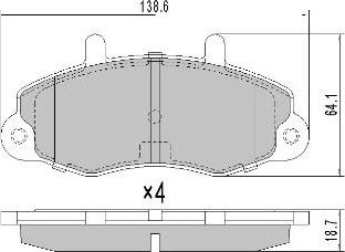 FREMAX FBP-0774 - Гальмівні колодки, дискові гальма autozip.com.ua