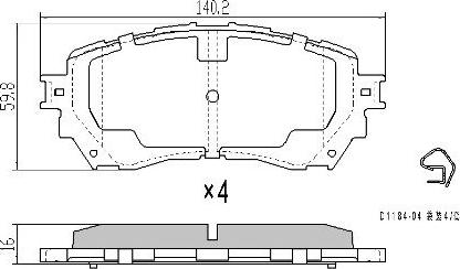 FREMAX FBP-1953 - Гальмівні колодки, дискові гальма autozip.com.ua