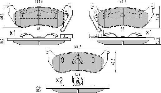 FREMAX FBP-1905 - Гальмівні колодки, дискові гальма autozip.com.ua