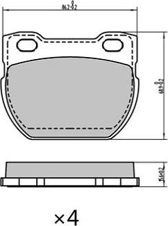 FREMAX FBP-1907 - Гальмівні колодки, дискові гальма autozip.com.ua