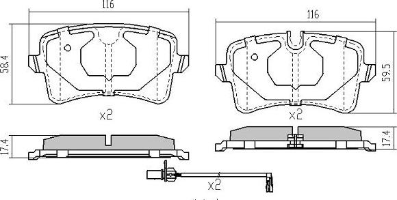 FREMAX FBP-1938 - Гальмівні колодки, дискові гальма autozip.com.ua