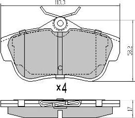 FREMAX FBP-1494 - Гальмівні колодки, дискові гальма autozip.com.ua