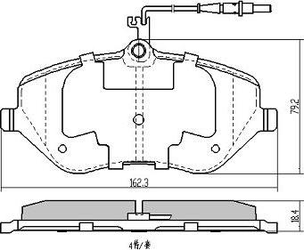 FREMAX FBP-1406 - Гальмівні колодки, дискові гальма autozip.com.ua