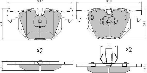 FREMAX FBP-1540 - Гальмівні колодки, дискові гальма autozip.com.ua