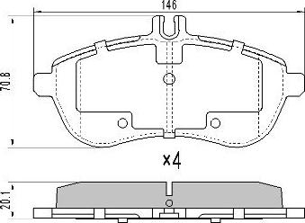 FREMAX FBP-1571 - Гальмівні колодки, дискові гальма autozip.com.ua