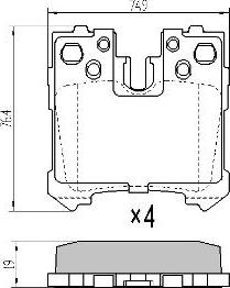 FREMAX FBP-1692 - Гальмівні колодки, дискові гальма autozip.com.ua