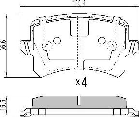 FREMAX FBP-1654 - Гальмівні колодки, дискові гальма autozip.com.ua