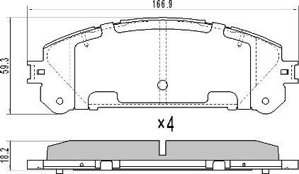 FREMAX FBP-1657 - Гальмівні колодки, дискові гальма autozip.com.ua