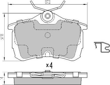 FREMAX FBP-1608 - Гальмівні колодки, дискові гальма autozip.com.ua