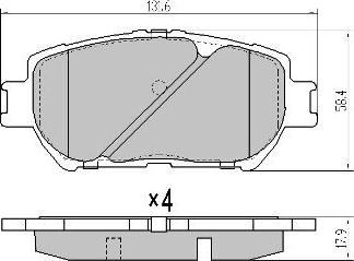 FREMAX FBP-1613 - Гальмівні колодки, дискові гальма autozip.com.ua