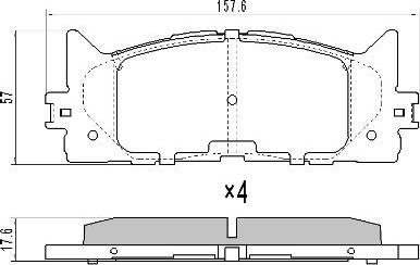 FREMAX FBP-1617 - Гальмівні колодки, дискові гальма autozip.com.ua