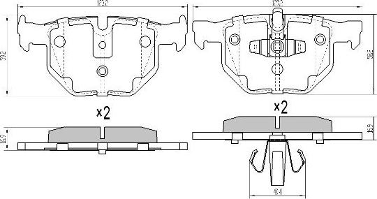 FREMAX FBP-1624 - Гальмівні колодки, дискові гальма autozip.com.ua