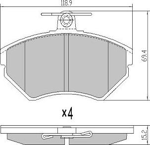 FREMAX FBP-1051 - Гальмівні колодки, дискові гальма autozip.com.ua