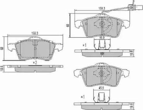 FREMAX FBP-1061-01 - Гальмівні колодки, дискові гальма autozip.com.ua