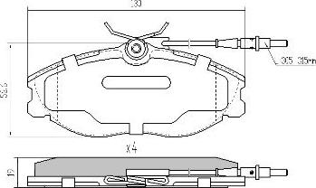 FREMAX FBP-1017 - Гальмівні колодки, дискові гальма autozip.com.ua