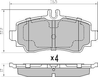 FREMAX FBP-1080 - Гальмівні колодки, дискові гальма autozip.com.ua