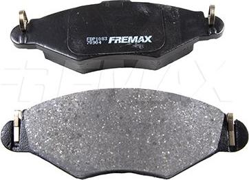 FREMAX FBP-1083 - Гальмівні колодки, дискові гальма autozip.com.ua