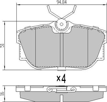 FREMAX FBP-1162 - Гальмівні колодки, дискові гальма autozip.com.ua