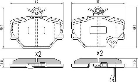 FREMAX FBP-1133 - Гальмівні колодки, дискові гальма autozip.com.ua