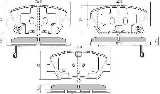 FREMAX FBP-1898 - Гальмівні колодки, дискові гальма autozip.com.ua