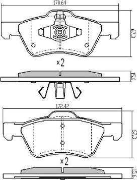 FREMAX FBP-1862 - Гальмівні колодки, дискові гальма autozip.com.ua