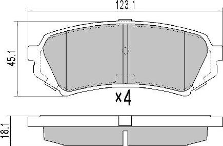 FREMAX FBP-1805 - Гальмівні колодки, дискові гальма autozip.com.ua