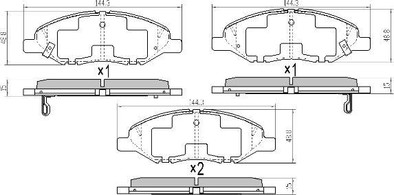 FREMAX FBP-1884 - Гальмівні колодки, дискові гальма autozip.com.ua