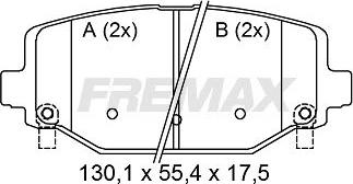 FREMAX FBP-1875 - Гальмівні колодки, дискові гальма autozip.com.ua