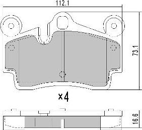 FREMAX FBP-1359 - Гальмівні колодки, дискові гальма autozip.com.ua