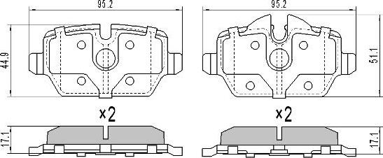 FREMAX FBP-1386 - Гальмівні колодки, дискові гальма autozip.com.ua